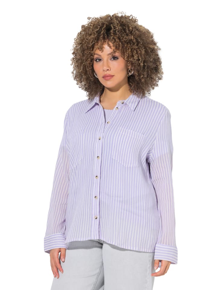 Hemdbluse in helles violett