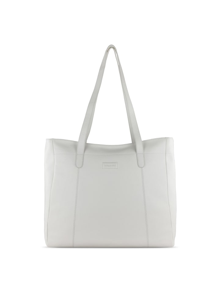 Elsa Shopper Tasche Leder 42 cm weiß