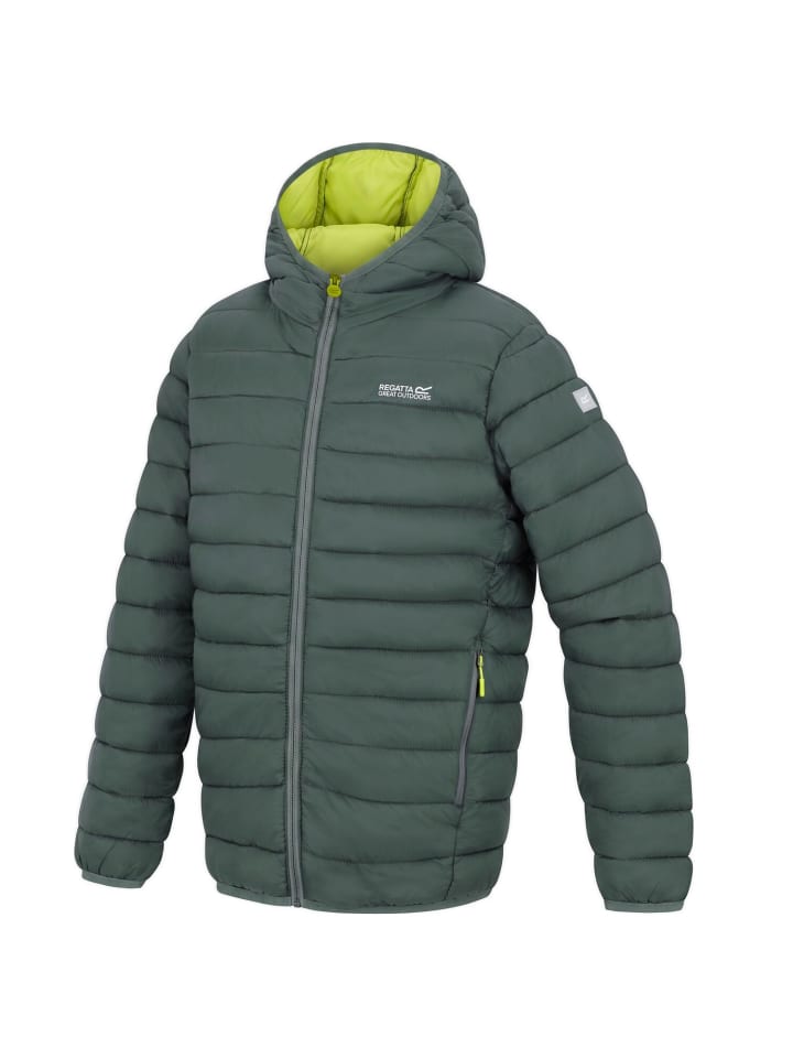 Marizion Baffle-Jacke / Steppjacke mit Kapuze in grün