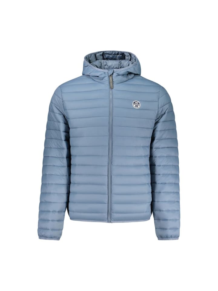 Blau Polyamid Herren Jacke