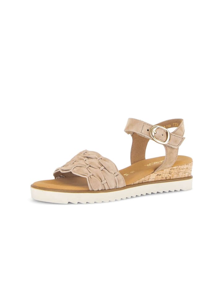 Riemchensandalen in beige