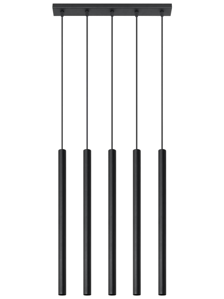 Pendelleuchte EEK E (B)2.5 x (L)45 x (T)100 cm in Schwarz