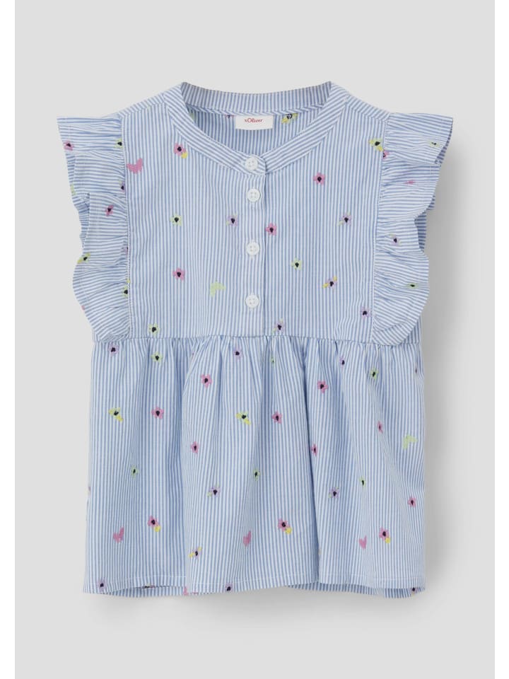 Bluse in 55A9_hellblau