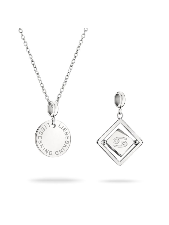 Schmuck-Set Charm Set Cancer in silber