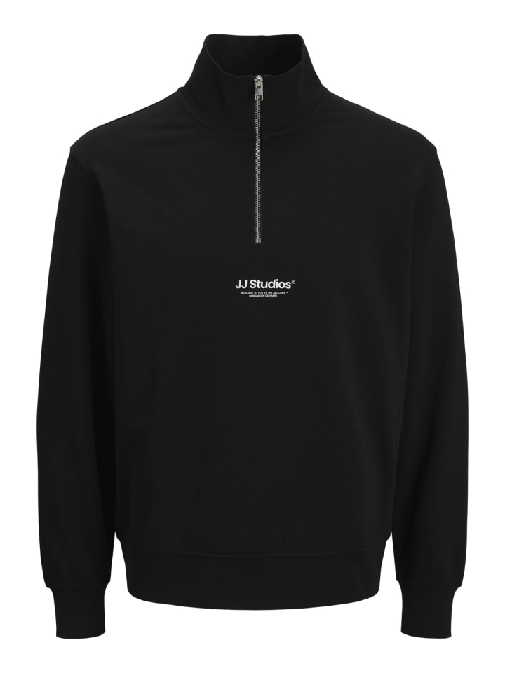 Sweatshirt Jjesoho Quarter-Zip in black