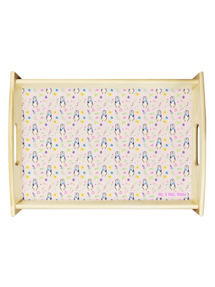 Serviertablett Pinguin Lolli ohne Spruch in Rosa