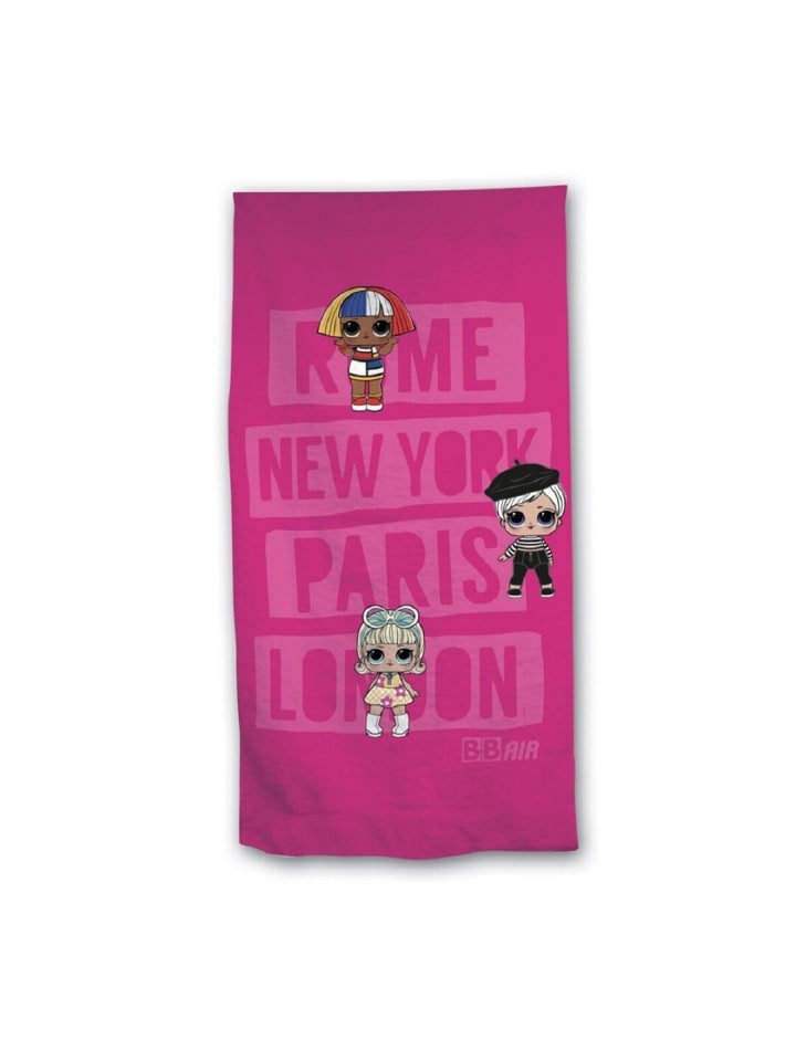 LOL Surprise! Kinderhandtuch – Großes & farbenfrohes Strandtuch in Pink