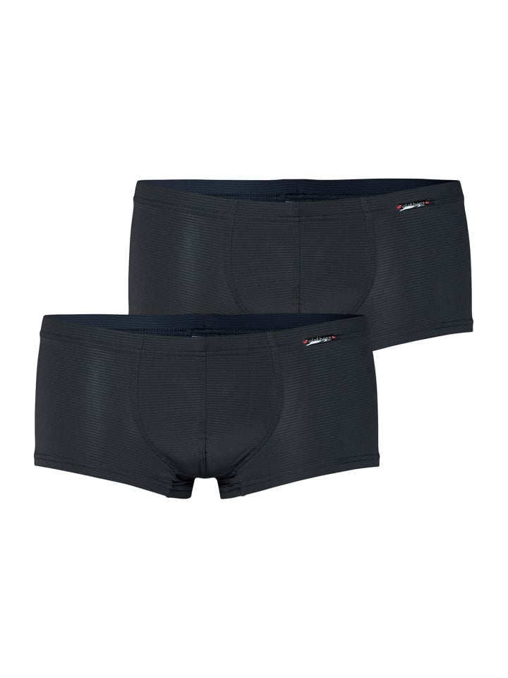 2-Pack Retroshorts RED1201 in Schwarz