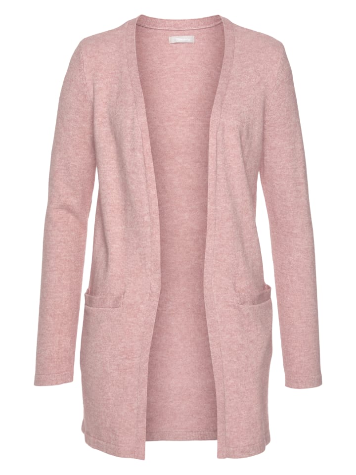 Strickjacke in rosa melange