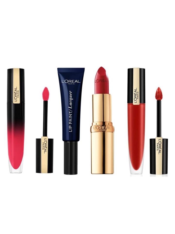 Signature Lippen-Set – Matt + Lack-Finish + Lip Paint + Color Riche 4 ml