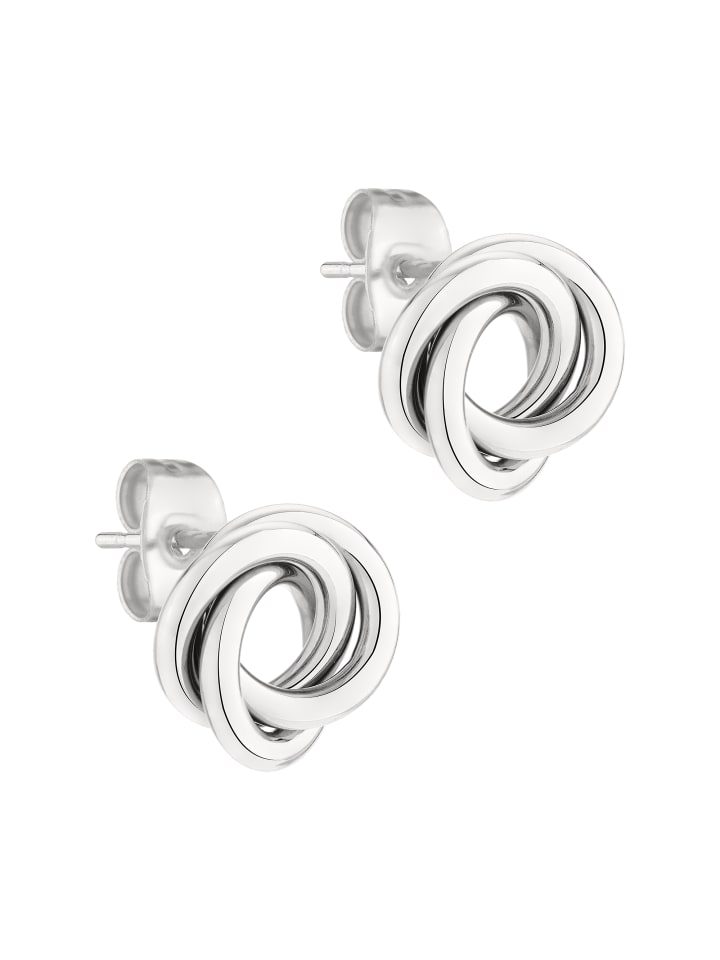 Ohrstecker The Big Knot in silber