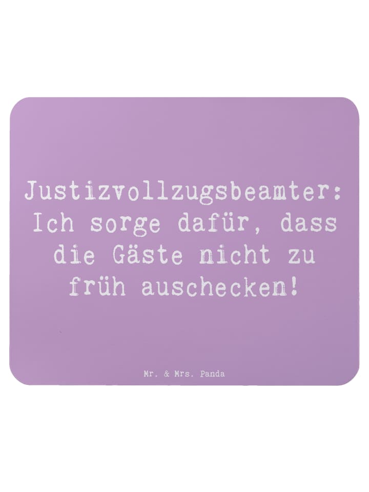Mousepad Spruch Justizvollzugsbeamter Spaß mit ... in Lavendeltraum