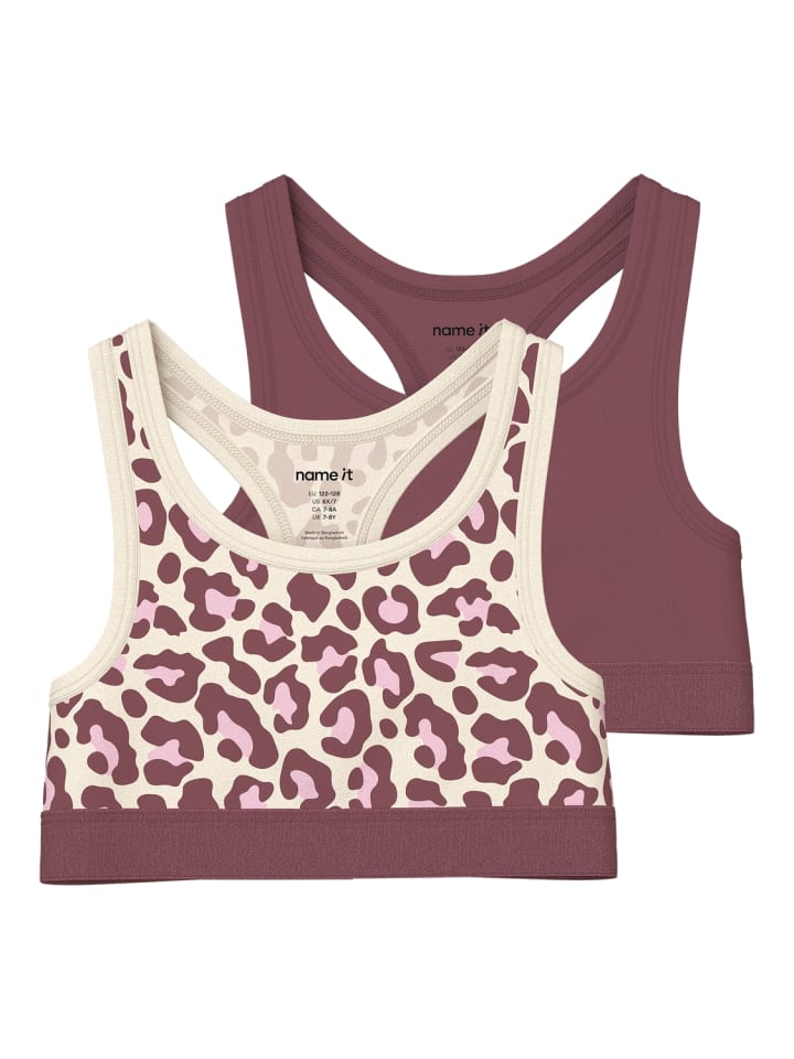 Bustier 2er-Pack Nkfshort Top in antique white
