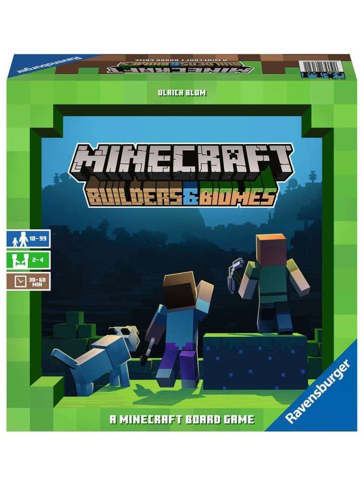 Ravensburger Brettspiel Minecraft: Builders & Biomes in bunt