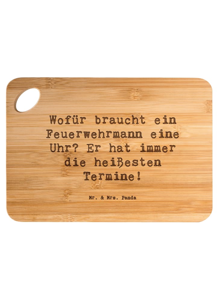 Schneidebrett Spruch Feuerwehrmann Termine mit ... in Braun