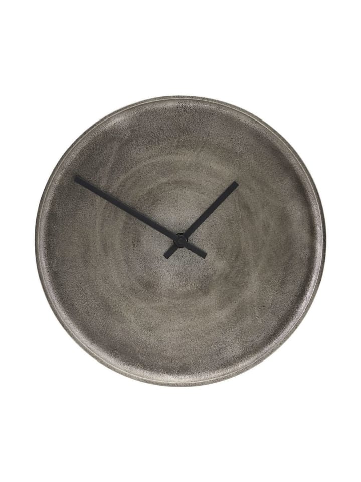 Wanduhr Curva in silber