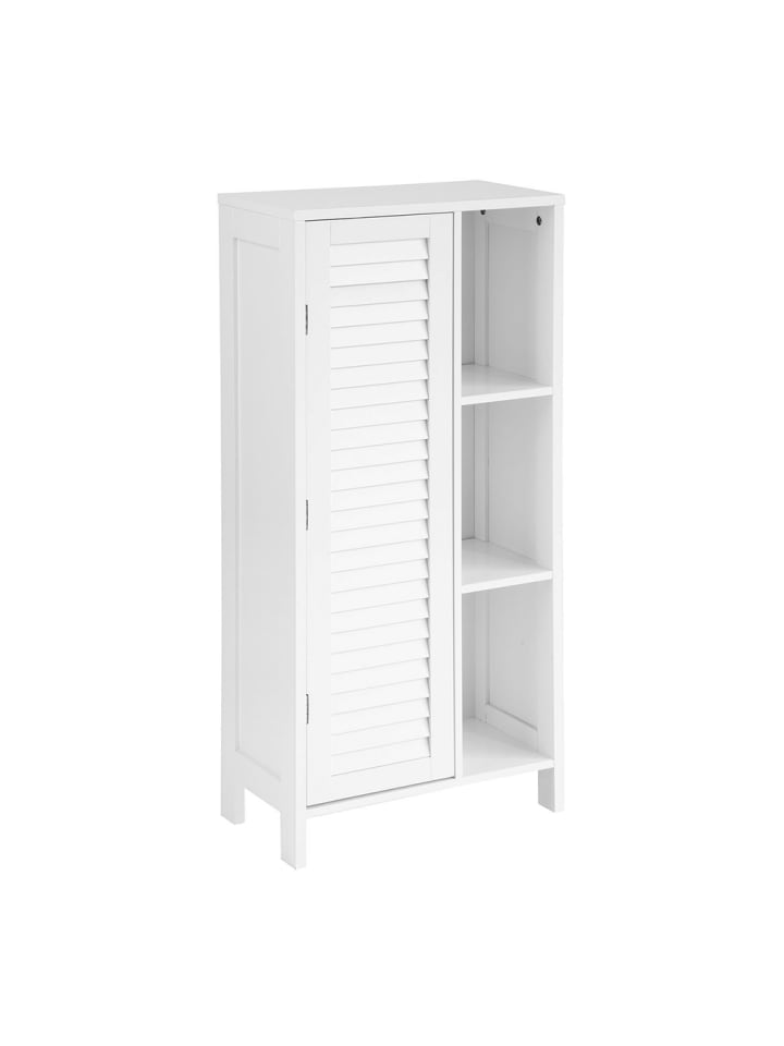 Badezimmerschrank in Reinweiß - (W) 24 x (H) 96 x (L) 48 cm