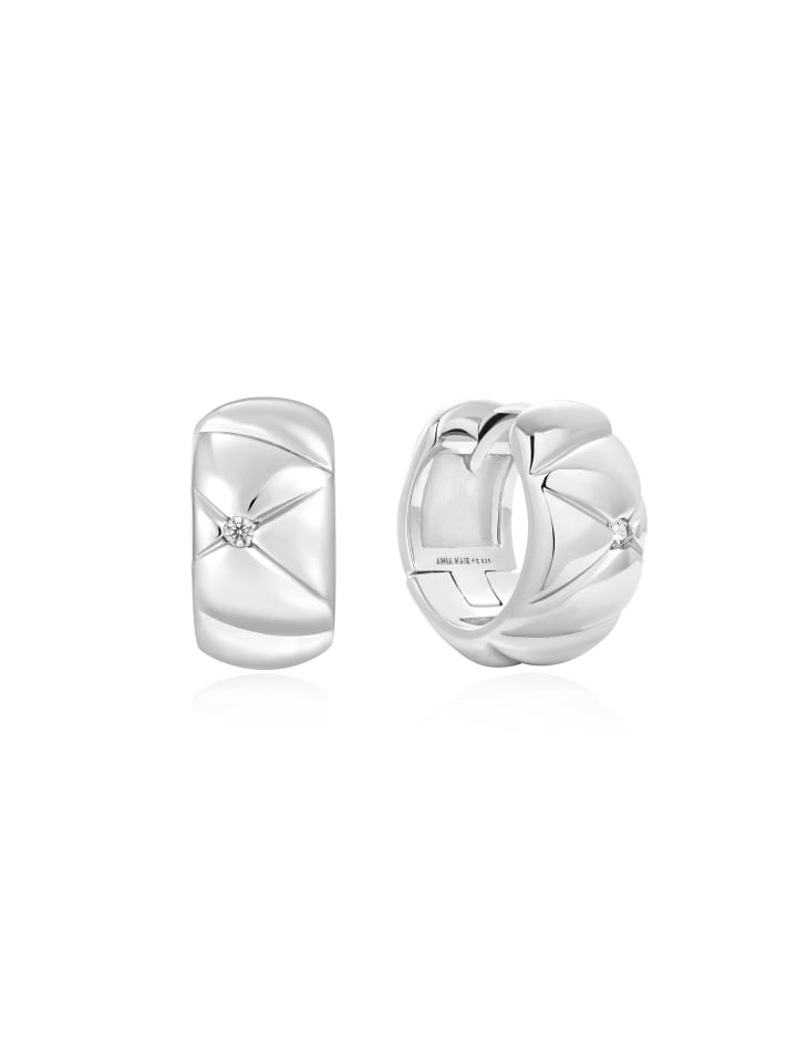 Ohrringe Kiss Hoops in silber