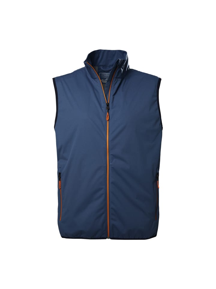 Softshell Weste 2-Lagen Funktionsweste in blau