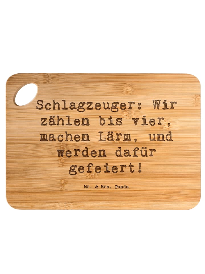 Holzbrett Spruch Schlagzeuger Stolz mit Spruch in Braun