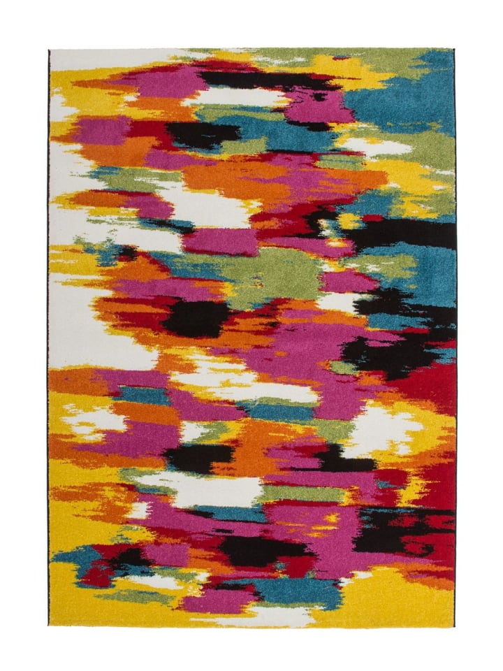 Kurzflor Teppich Gabor 255 in Multicolor
