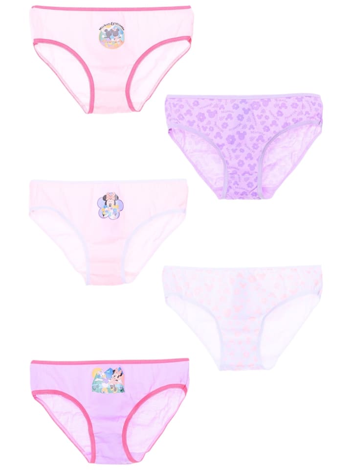 5er-Set: Slips Disney Minnie Mouse in Bunt