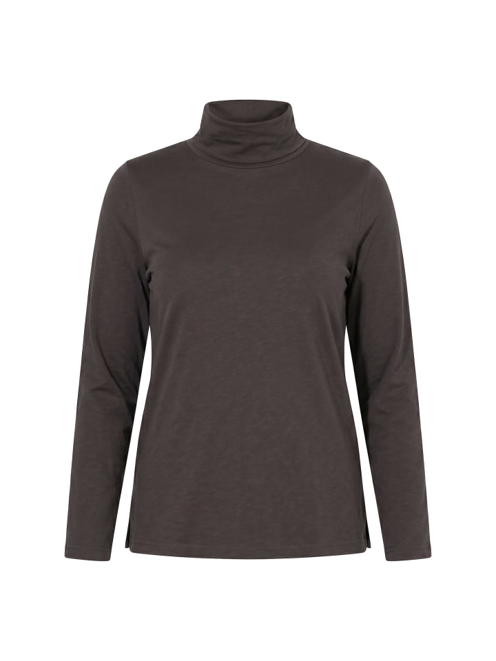 Shirt in schwarzbraun