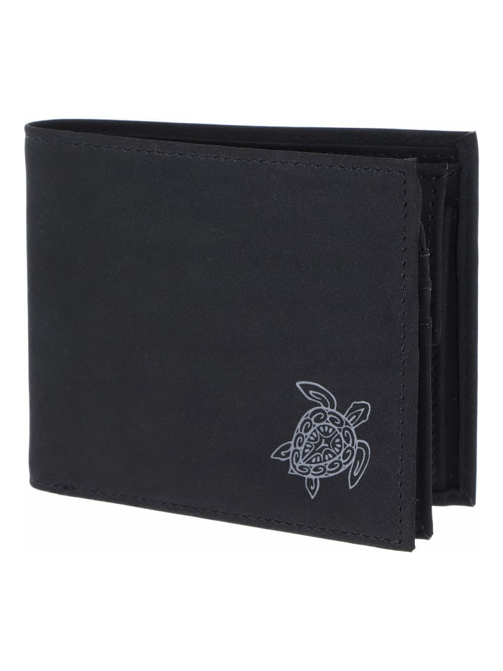 New Cryptan Geldbörse RFID Schutz 12 cm schwarz-turtle 2.0grey