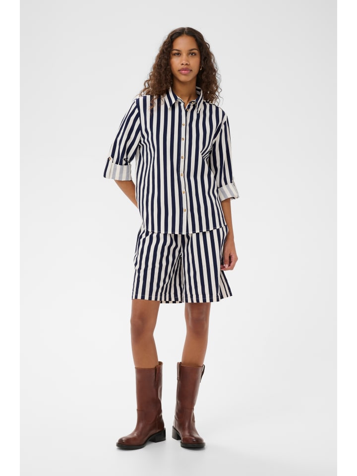 Shorts ZalindaSZ Gerade Passform in Eclipse Ice Stripe