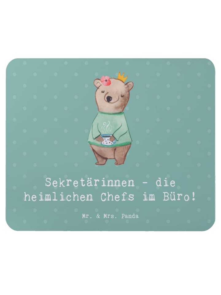 Mouse-Pad Sekretärin Chefin mit Spruch in Meeresbrise