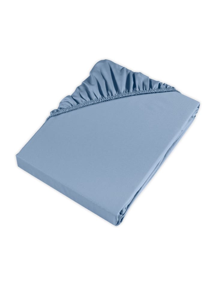 Bettwäsche Spannbettlaken in light blue