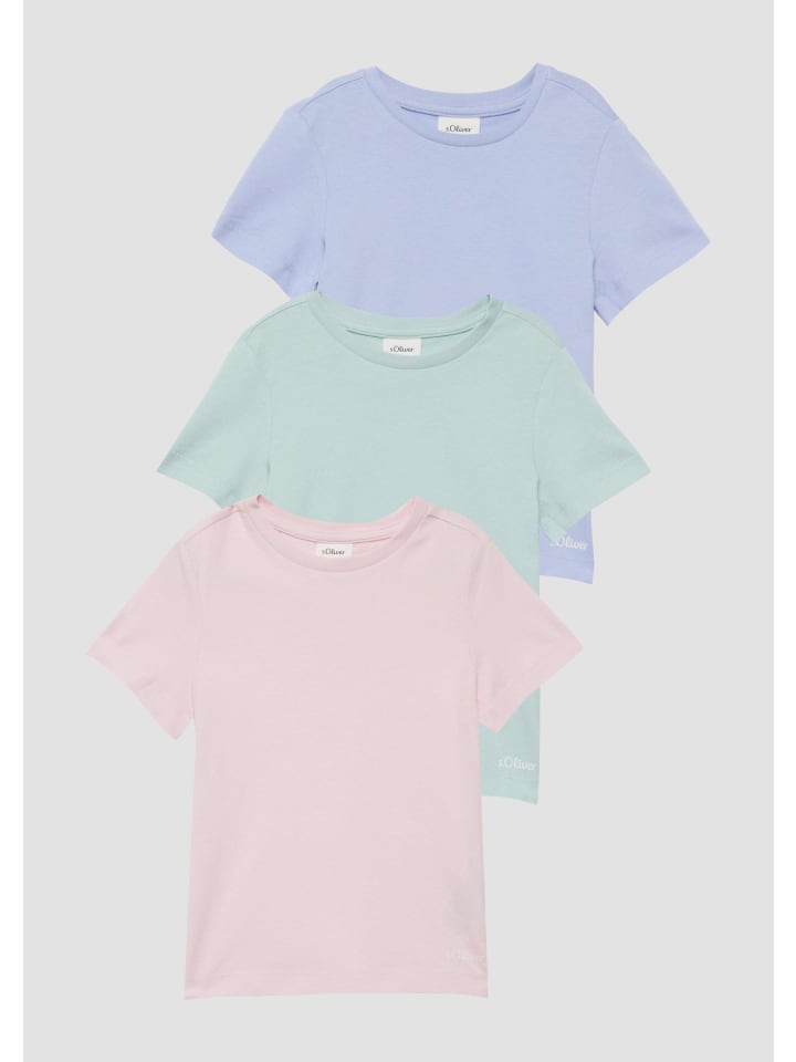 T-Shirt in 6491_pastelltürkis