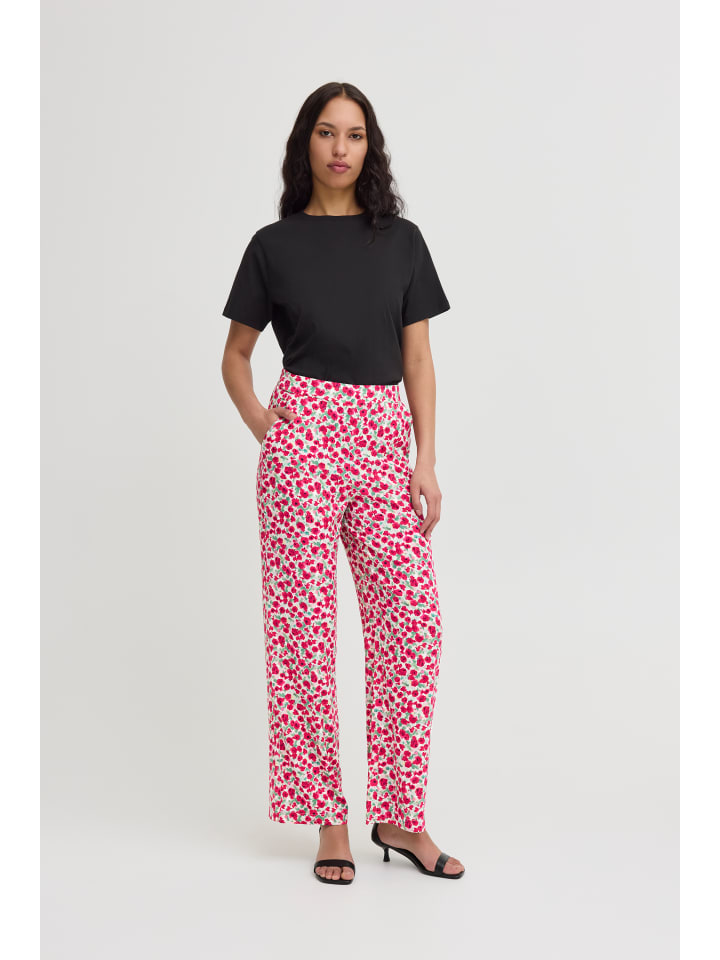 Casual Hose IHAYA Regular fit in Multi Flower