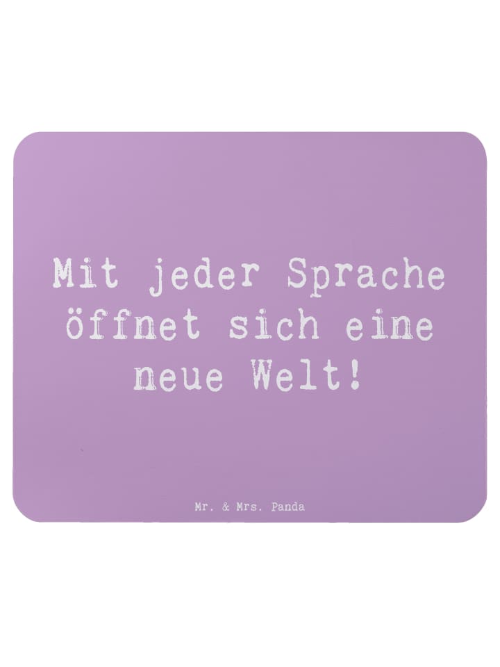 Maus Pad Spruch Sprachen lernen mit Spruch in Lavendeltraum