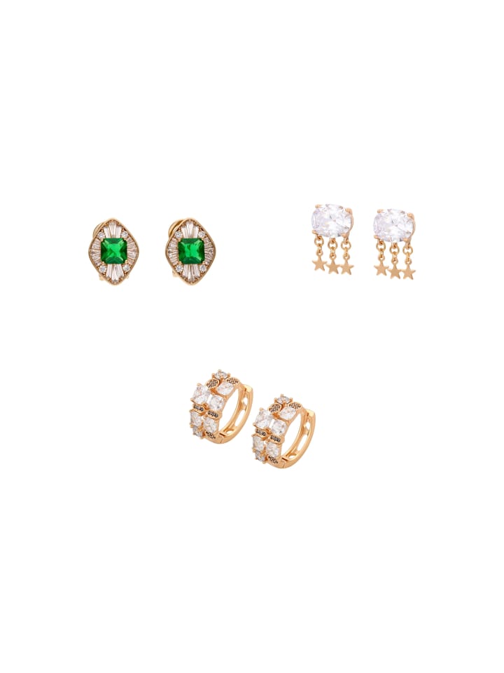 Women Earrings Set in gold