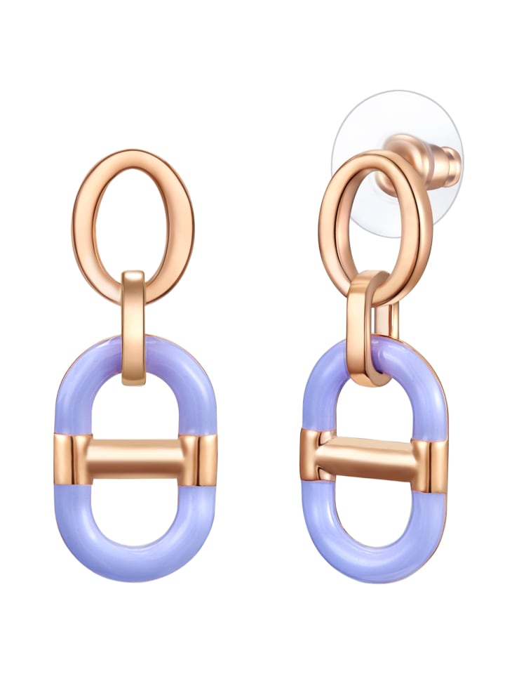 Ohrhänger aus Metall-Legierung in roségold