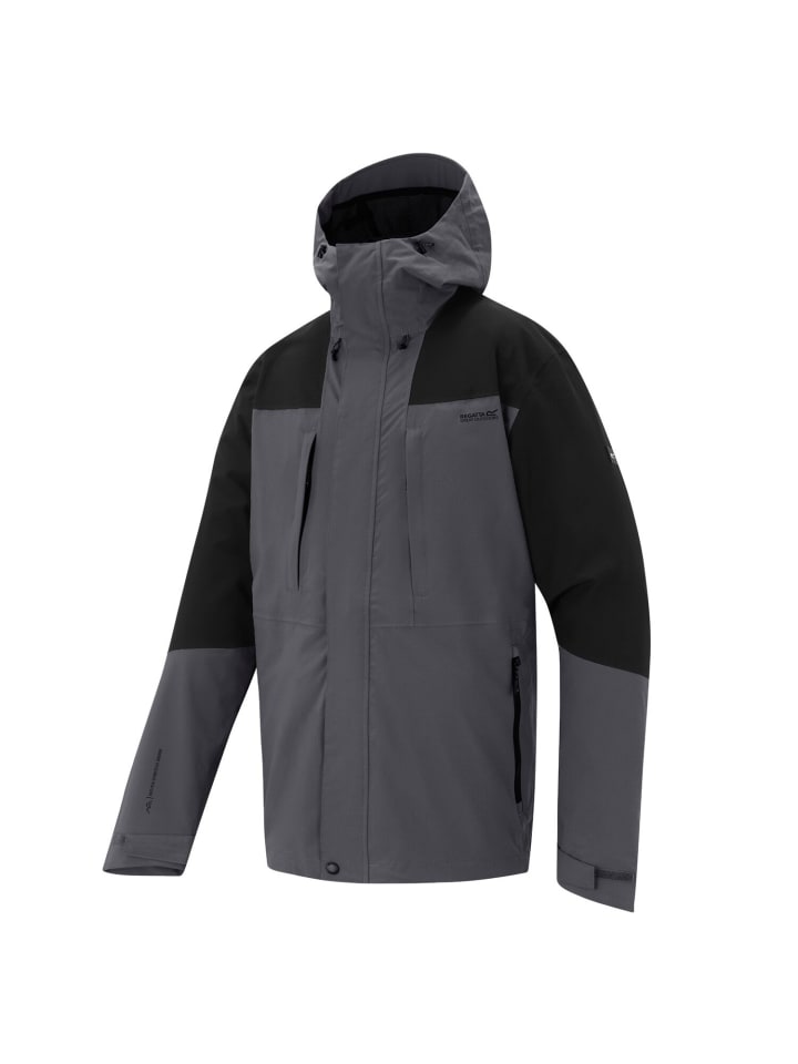 Wanderjacke Freesdale Wasserdicht mit Kapuze in grau