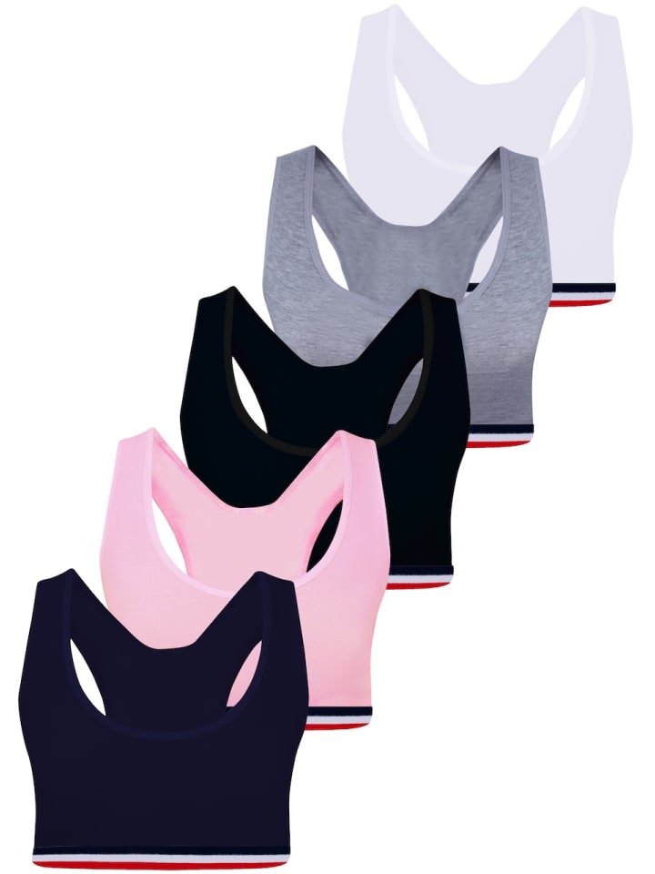5er Set Bustier - Sport - Bunt