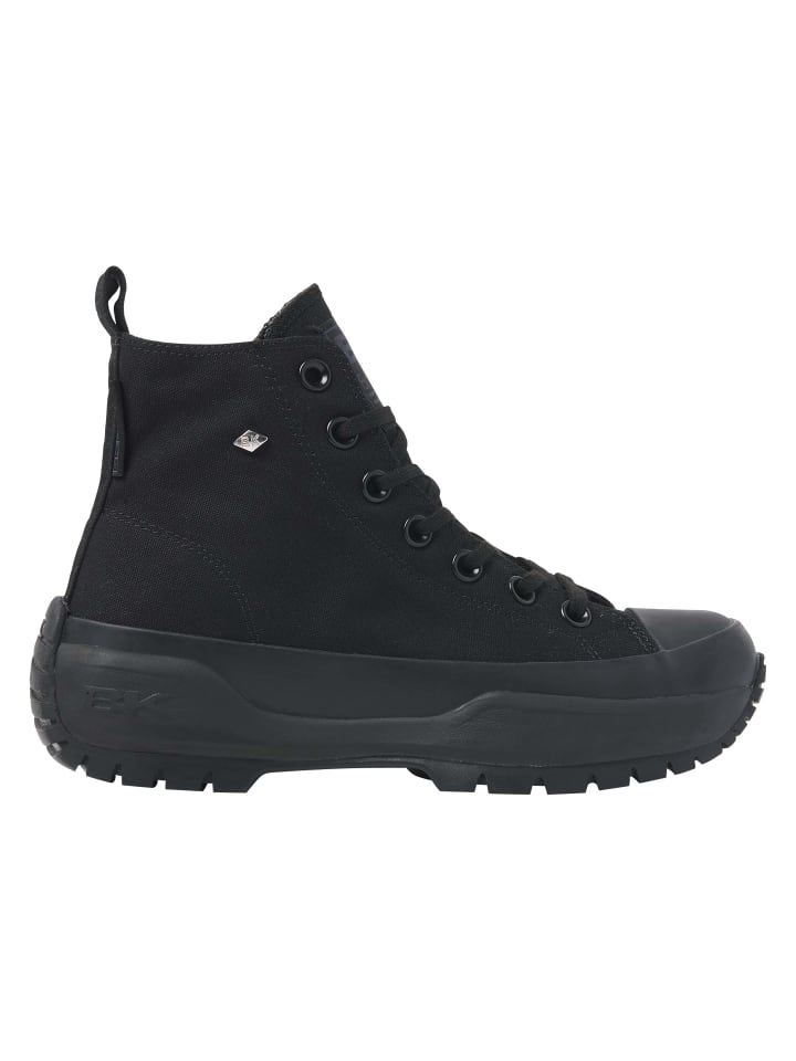 Sneaker Kaya mid fly in schwarz/schwarz