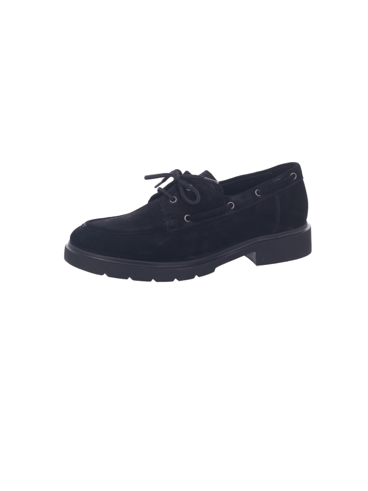 Mokassin Slipper in schwarz