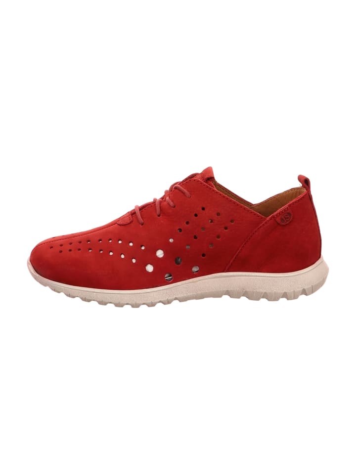 Sportliche Schnürschuhe in Rot