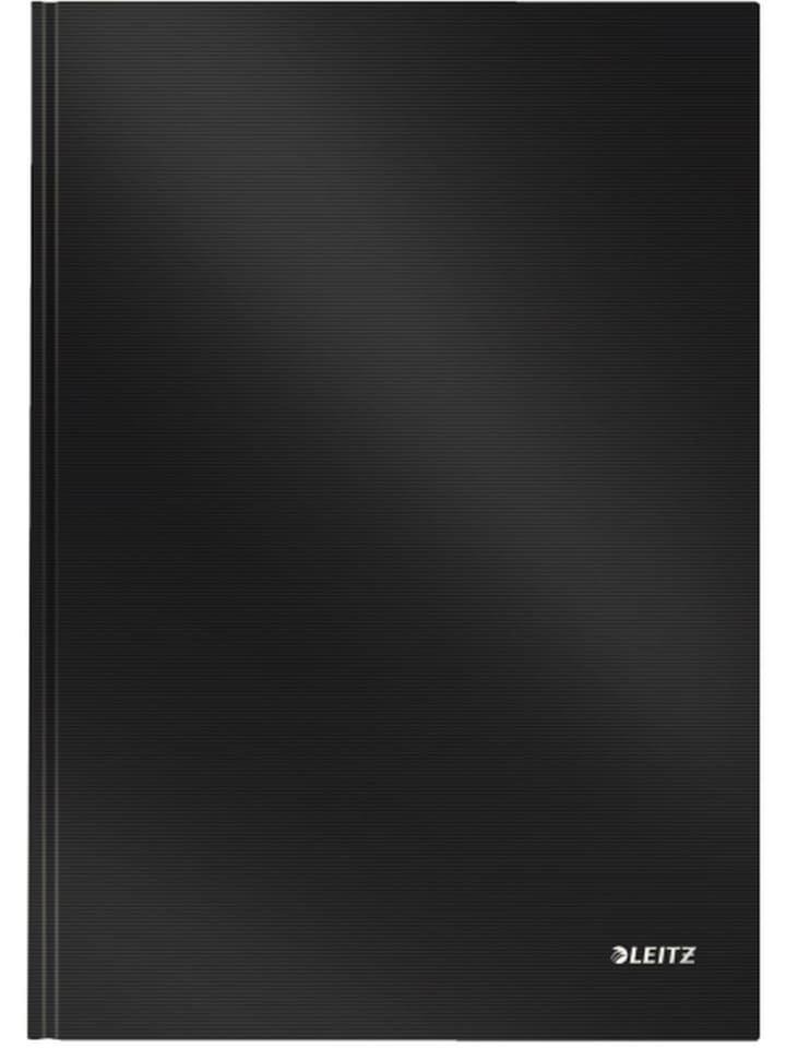 Notizbuch Solid fester Einband A4 kariert 80 Blatt schwarz