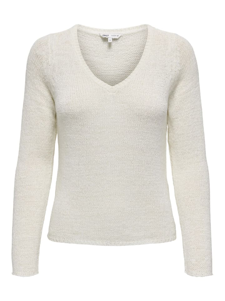 Strickpullover in Cloud Dancer