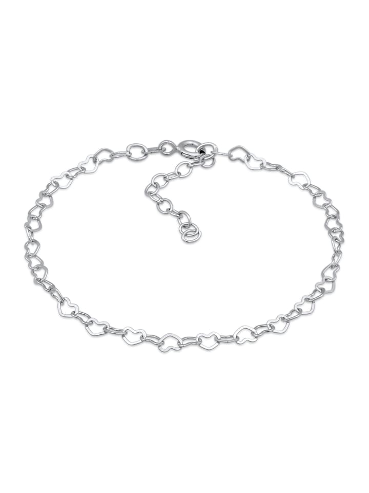 Armband 925 Sterling Silber Herz in Silber