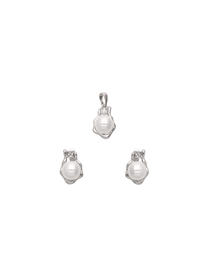 Women Jewelry Set in Silver White