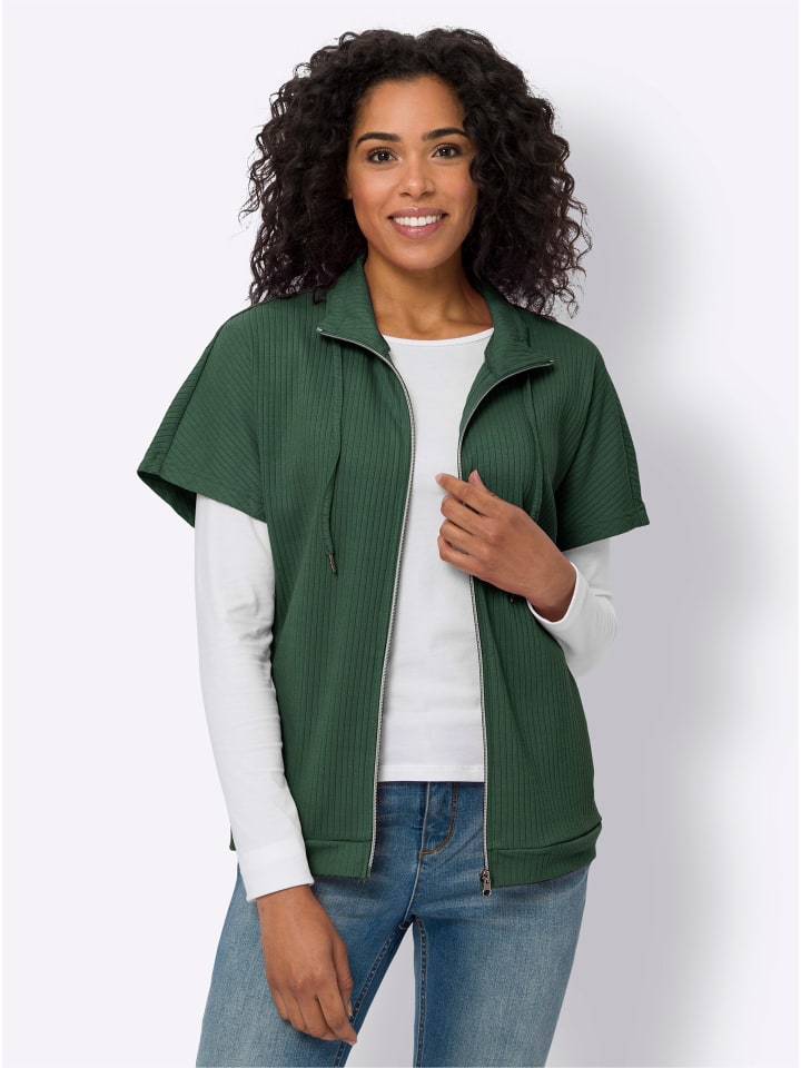 Shirtjacke in moos
