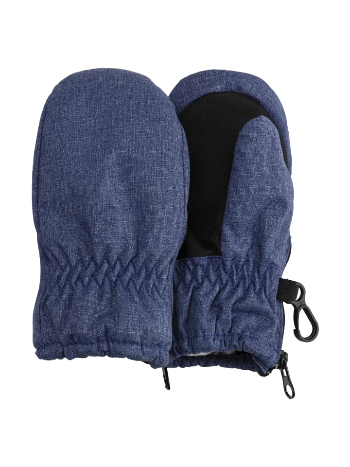 Fäustlinge in tintenblau melange