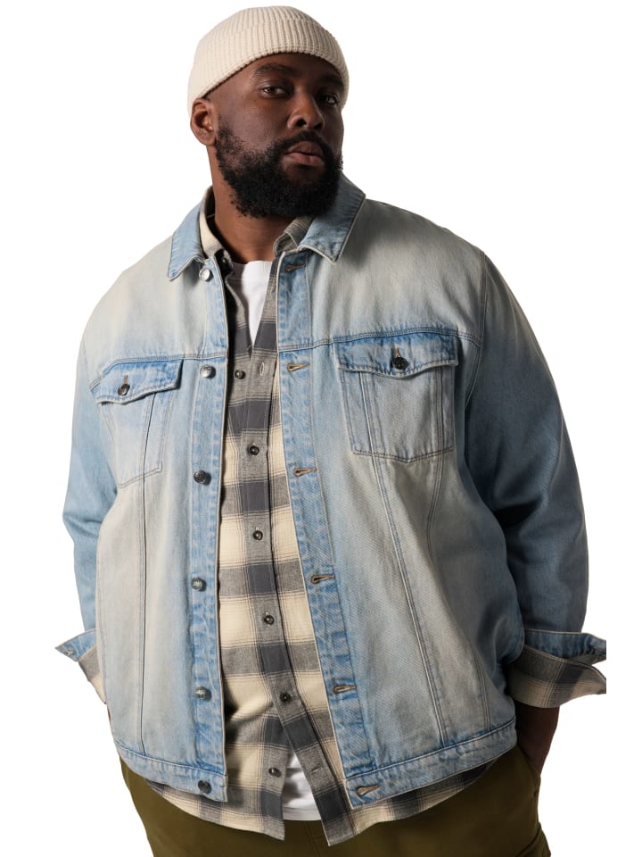 Übergangsjacke in bleached denim