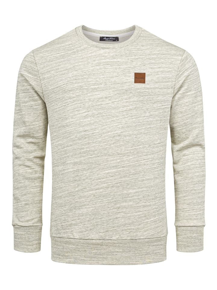 Sweatshirt mit Rundhalsausschnitt DURHAM in Grün