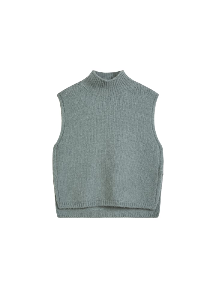 Ärmelloser Pullover regular in Foggy Blue